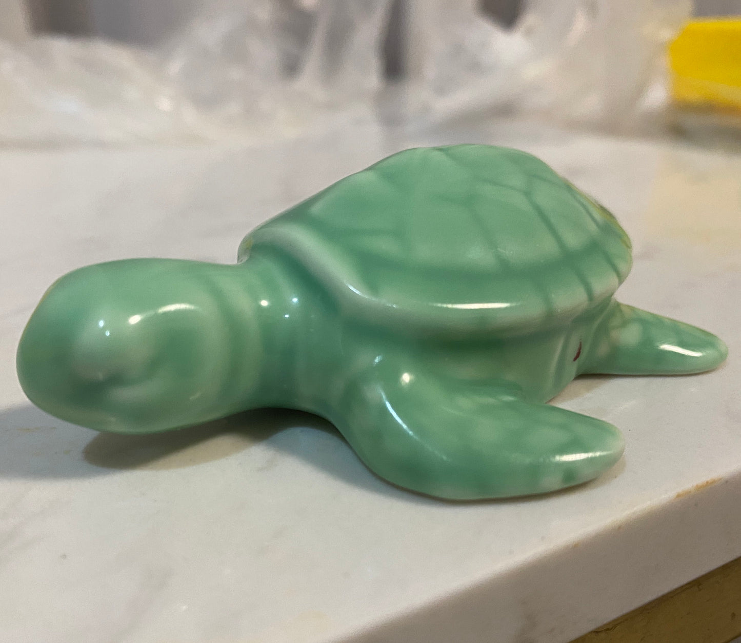 2 Baby Sea Turtle Porcelain Toilet Bolt Covers
